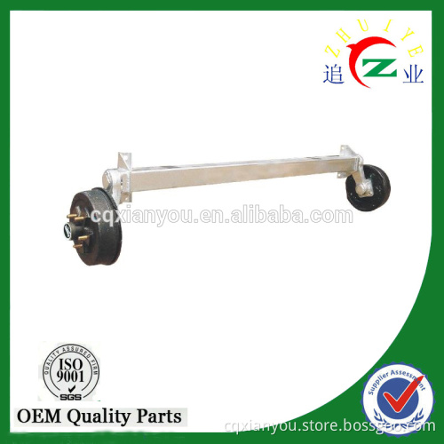 light trailer square beam axle with 10" trailer axle hub